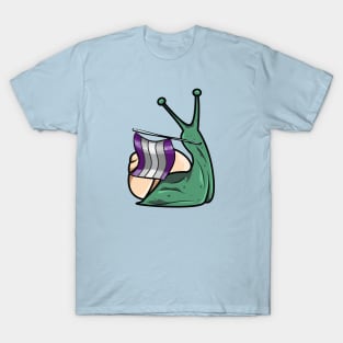 Pride Snail - Graysexual T-Shirt